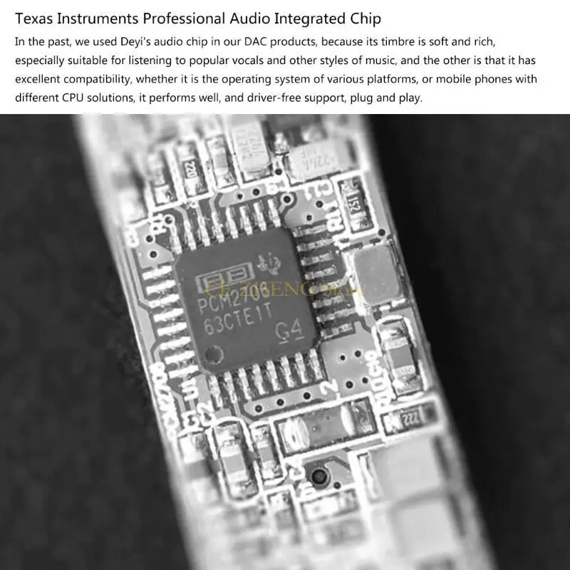 E56B Professional USB Sound Card Adapter DAC Sound Converter PCM2706 Converter External Sound Card Headphone Amplifier