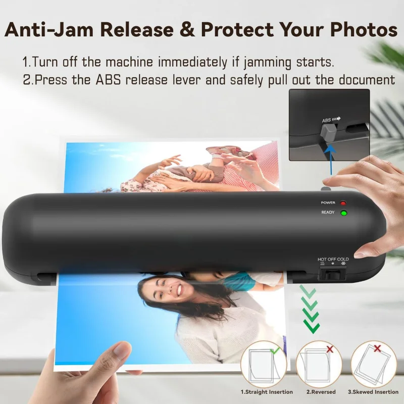 

Laminating machine9inch portable thermal laminator with hot and cold modesA4 Small Anti-paper jam laminating machine