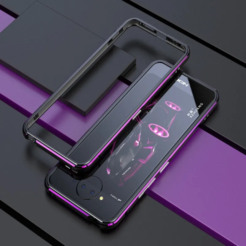 Aurora Dual Color Border Aluminum Metal Bumper For VIVO NEX 2 NEX2 NEX Dual Screen 2 Lock Screw Cover Case Frame Protector