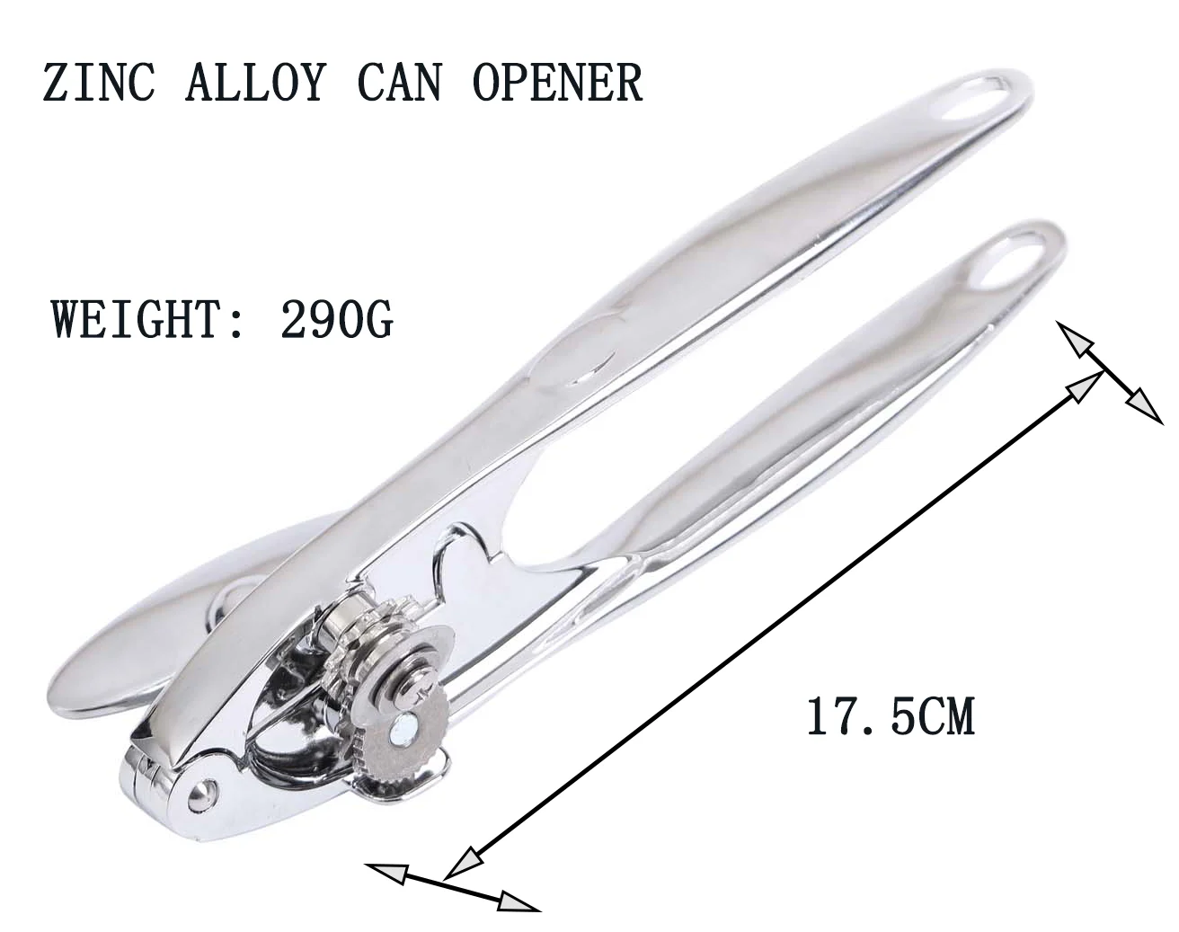 Zinc Alloy Can Opener Side Cutting Is Easy to Master Manual Can Opener Professional Kitchen and Catering Gadgets