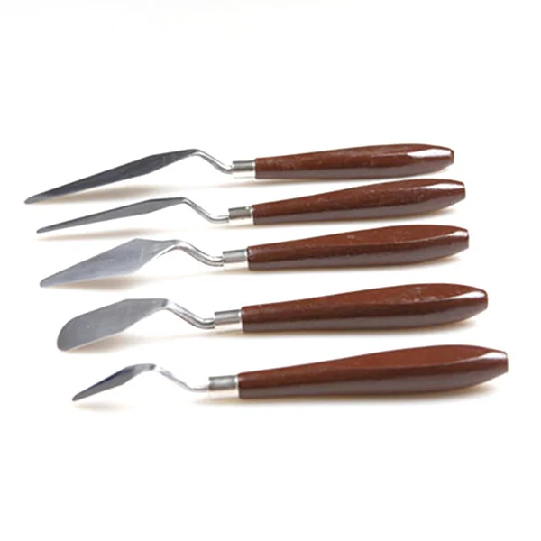 شفرات من الفولاذ المقاوم للصدأ، مجموعة مكشطة خلط اللوحة، أدوات فنية احترافية، سهلة الاستخدام، مقبض متين، أنماط أشكال متنوعة #1