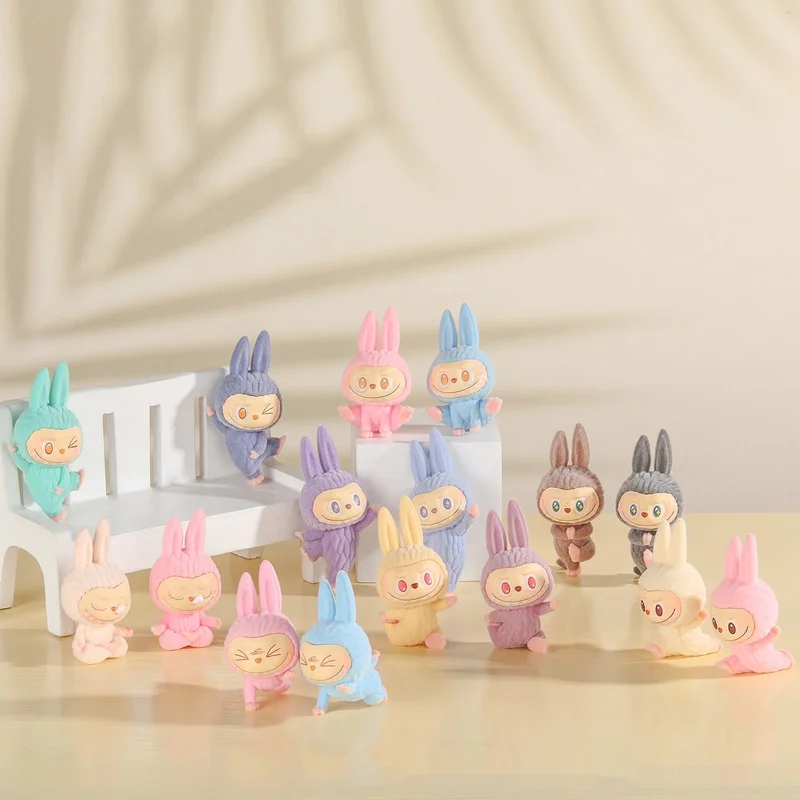 The Monsters Mini Labubu Lazy Yoga Series Blind Box Cute 6cm Figure Kawaii Dolls Decor Colletion Ornament Pendant Kid Toys Gifts