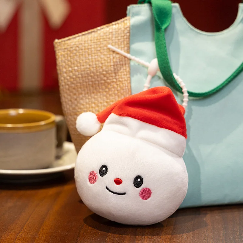 Serie di cartoni animati di Natale: bambola di alce, cuscino, pupazzo di neve e ornamento di caramelle, peluche - Decorazione e regalo festivi