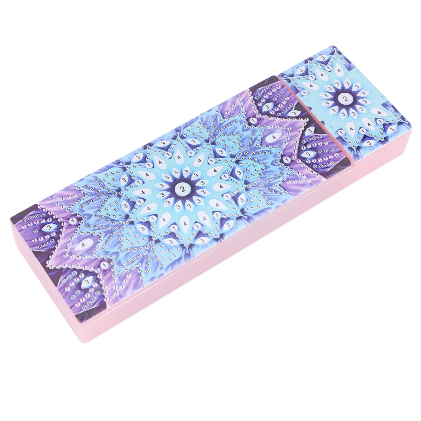 

Mandala Diamond Painting Stationery Box Pencil Case DIY Children's Point Drill Pencil Case 0