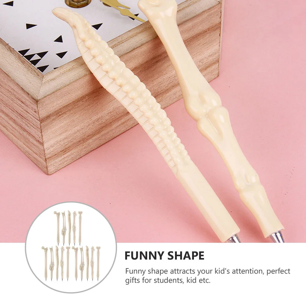 

1Set Creative Halloween Bone Shape Ballpoint Pens 0.7mm Smooth Writing Pens Party Gifts Students Halloween Ballpoint Pen