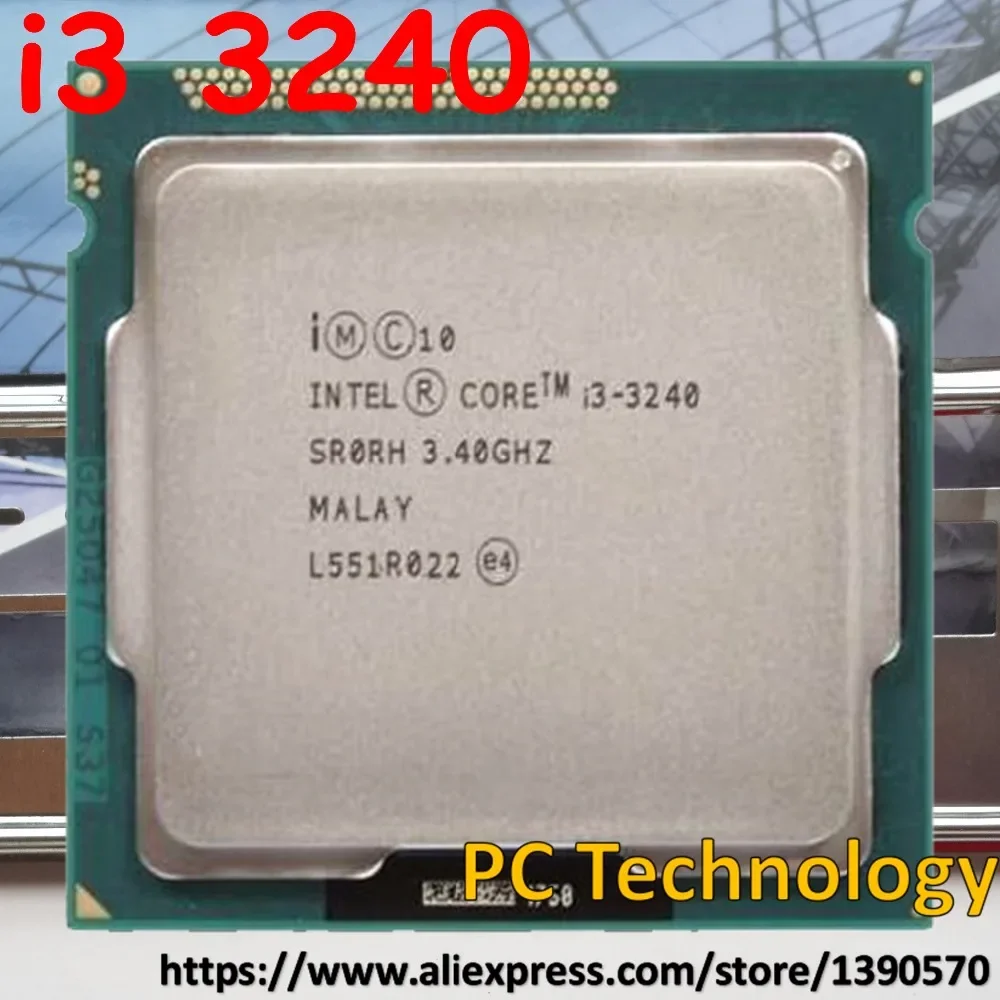 Original Intel i3-3240 i3 3240 CPU 3.4 GHz processor 3M LGA1155 55W desktop Dual Core CPU  Free shipping delivery within 1 day