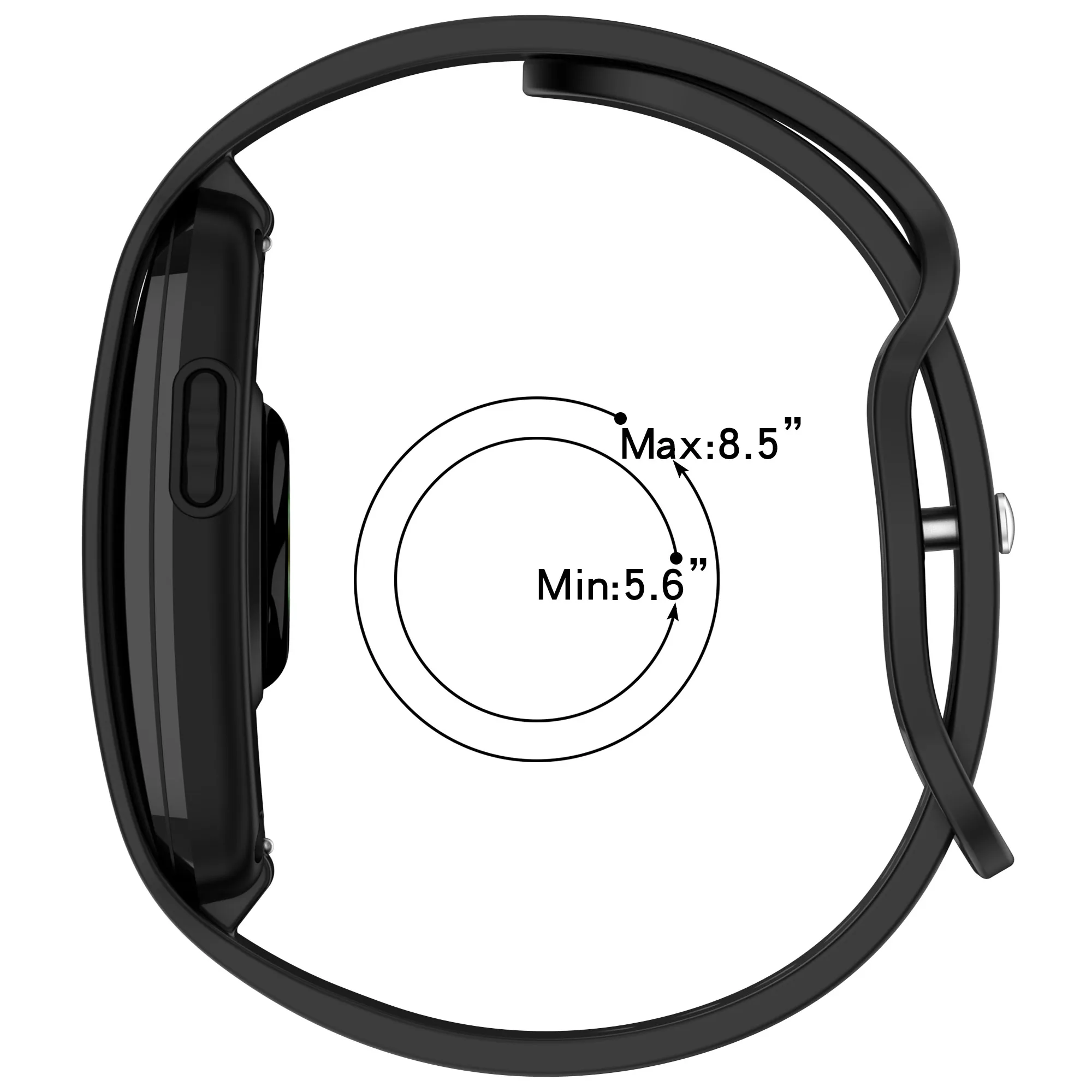 Silikonarmband für Garmin CIRQA Smart Band Acht-Zeichen-Schnalle Sportliches Atmungsaktives Armband Garmin CIRQA Smart Band – Detail 2