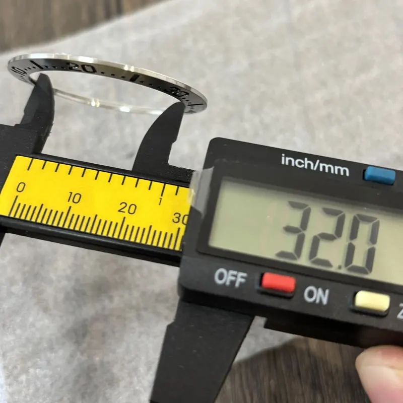 Peças de relógio 40.6mm/32mm moldura de relógio de aço adequada para caixa de relógio Thorn GS Diver