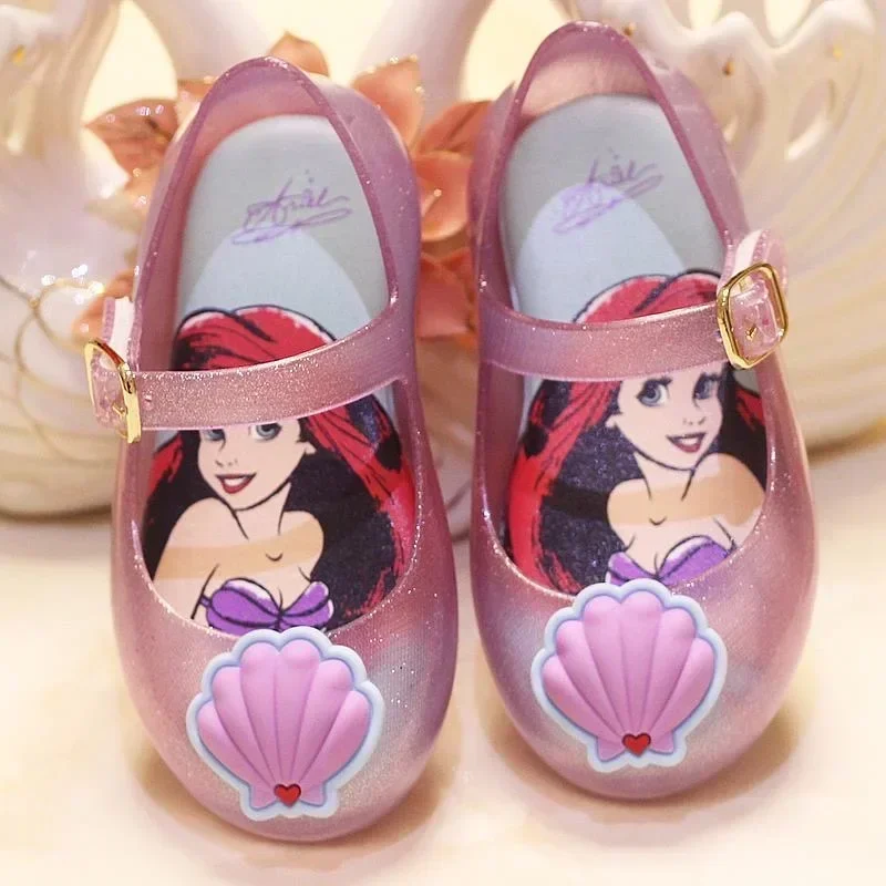 Disney girls frozen mermaid princess cute Sandals shoes non-slip soft bottom sports shoes for girl gift