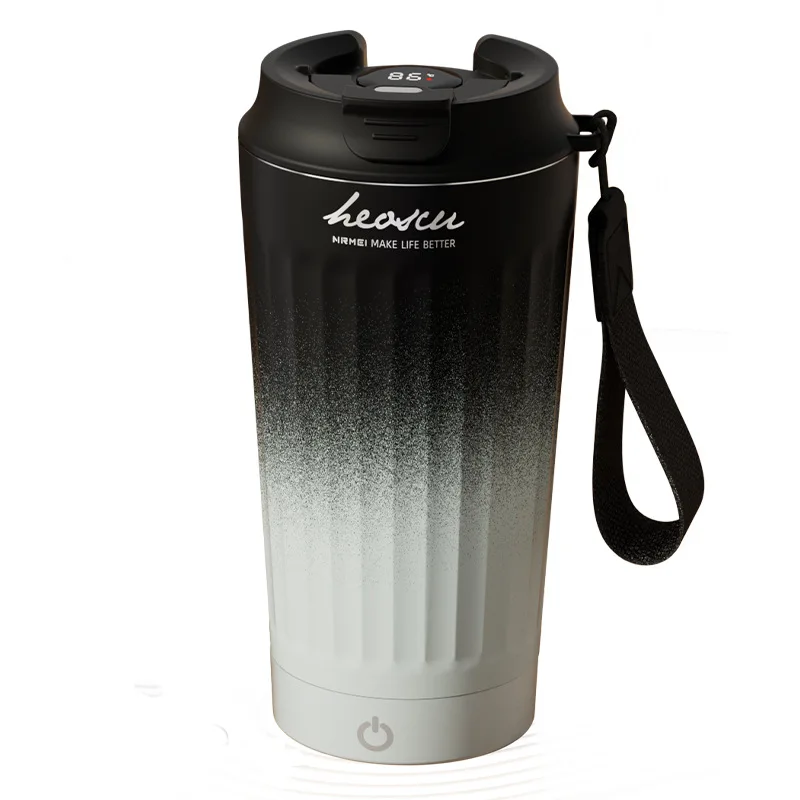 New Automatic Mixing Cup, Stylish Insulated Portable Electric Coffee Mug with Magnetic Rotation for Men & Women