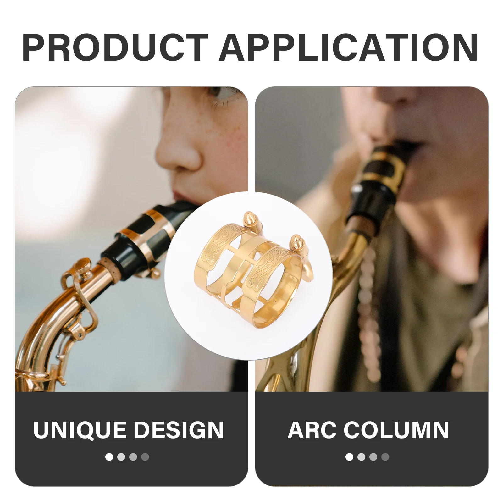 

Durable Metal Saxophone Fixing Clip Adjustable Practical Accessory for Beginners and Professionals Lightweight Easy to Carry