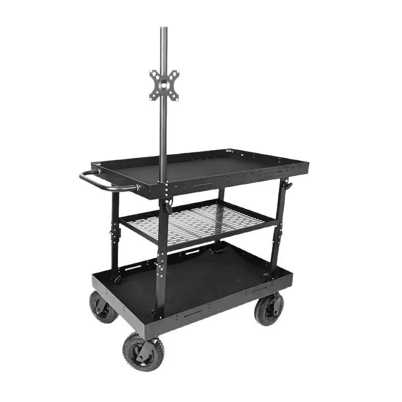 

Folding director car studio camera equipment trolley workbench