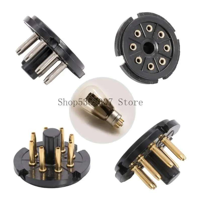 Multipurpose 8Pin Bakelite Tube Base Secure Easy Installation for Sound Equipment Projects 40JB