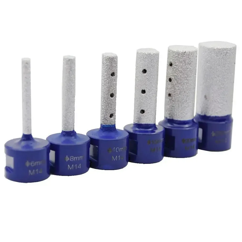 

M14 Thread Vaccum Brazed Diamond Finger Bit Milling Cutter ForTile Marble Ceramic Granite Enlarge Shape Hole Tools Drill Bit