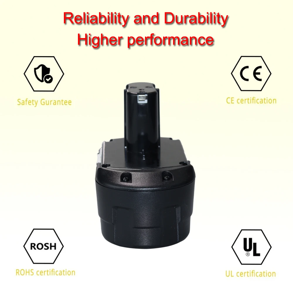 For Hitachi Power Tool 18V NI-CD 4800mAh Screwdriver Drill: EB1820 EB1812 EB1830H EB1833X EB18B