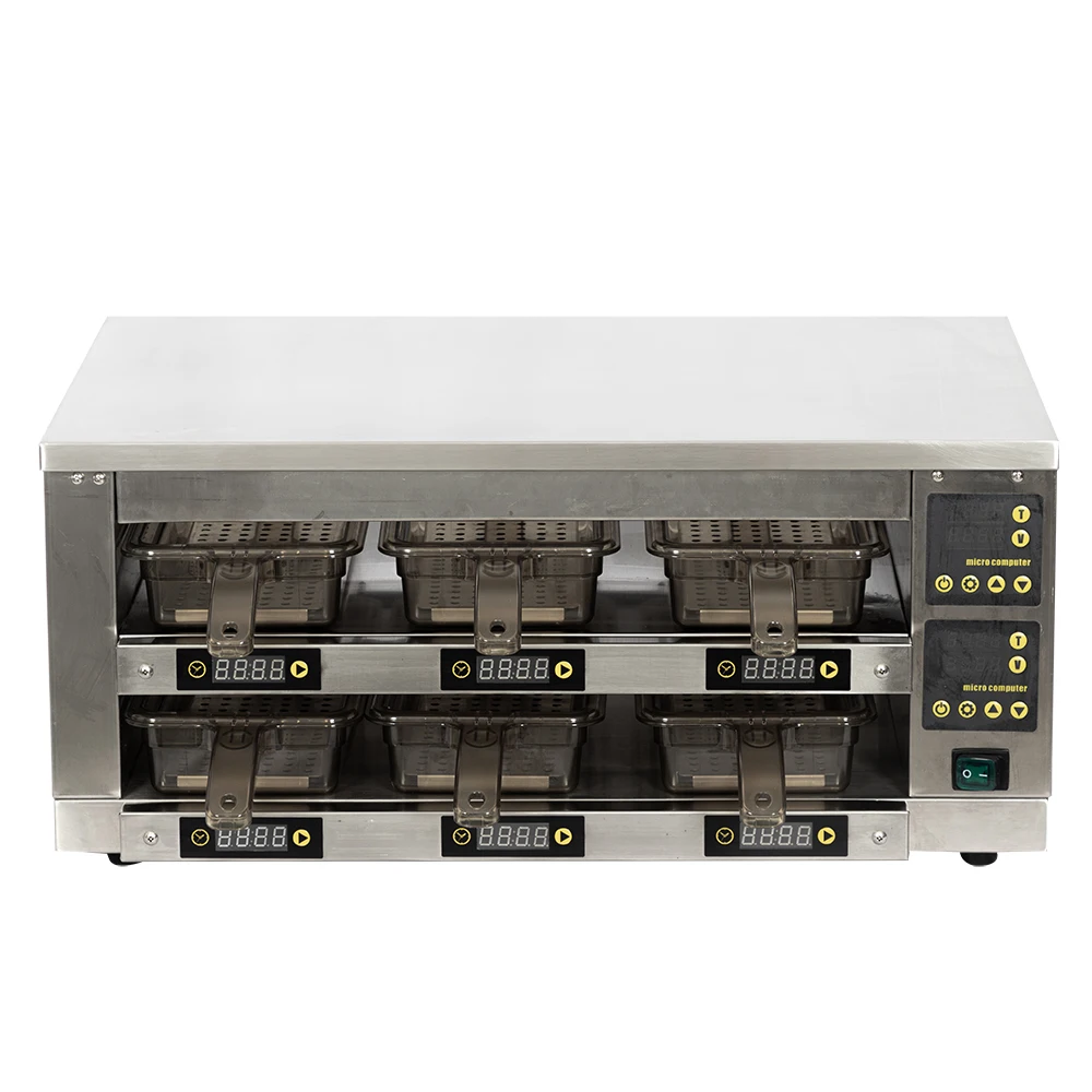 

Best Sale Electric Stainless Steel Food Warmer Cabinet Restaurant Warming Meat Filling Hamburger Meat Insulation Showcase