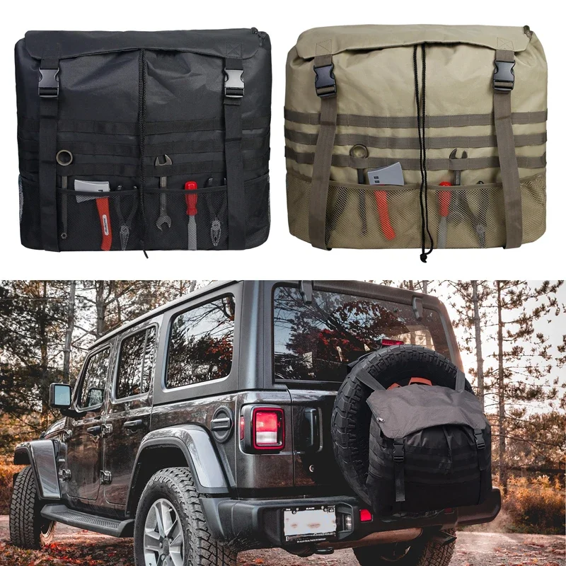 

Универсальная сумка для хранения запасных шин большой емкости 600D для Wrangler JK JKU JL JLU CJ5 CJ7 CJ8, SUV