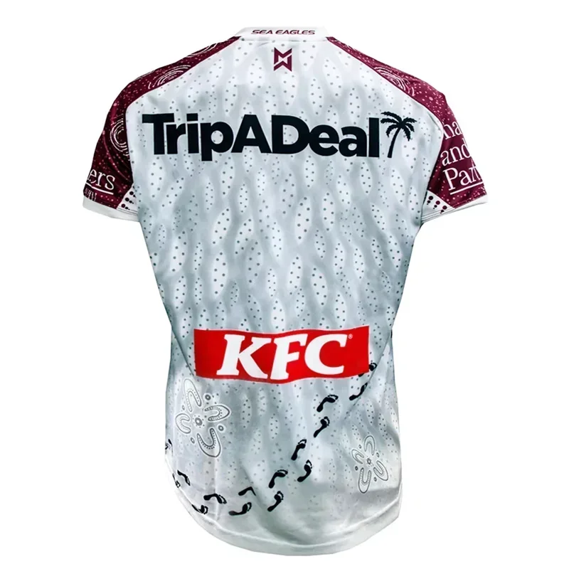 2024 Manly Sea Eagles Indigenous Rugby Jersey - Men's Size:S-5XL（Print Custom Name Number）