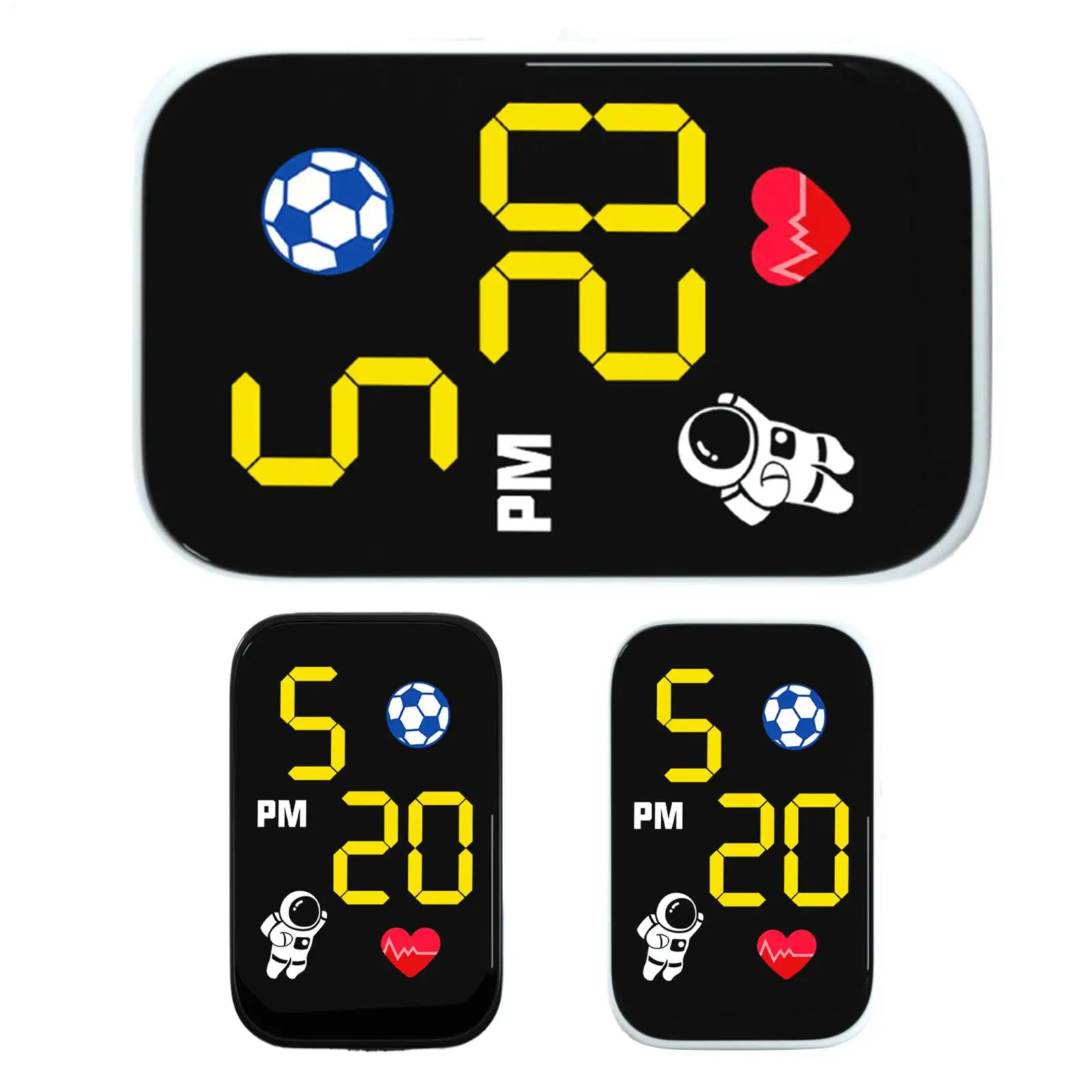 Adhesive Dashboard Clock for Motorcycle Mount Lighted Display Motorbike Digital Clock for Cycling Enthusiasts Commuting Urban