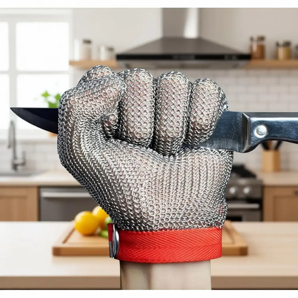 

Перчатки из нержавеющей стали, устойчивые к порезам, для усиленной защиты