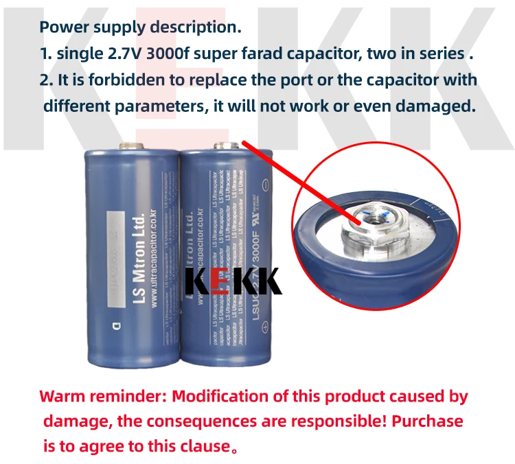 KEKK Farad-Kondensatoren Punktschweißgerät Superkondensator 5,4–5,6 V1500F Punktschweißmaschine Steuerplatine 0,3 mm für 18650-Batterie – Detail 5