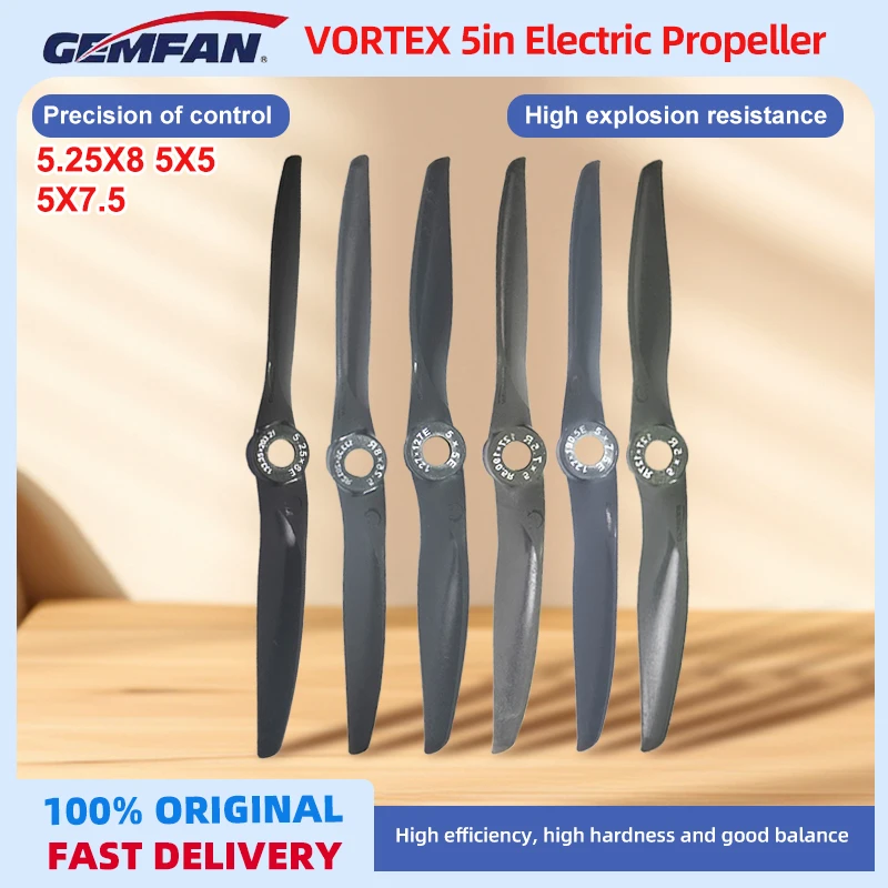 GEMFAN VORTEX Electric Propeller 5in 5.25X8 5X5 5X7.5 Fixed wing unmanned aerial vehicle model