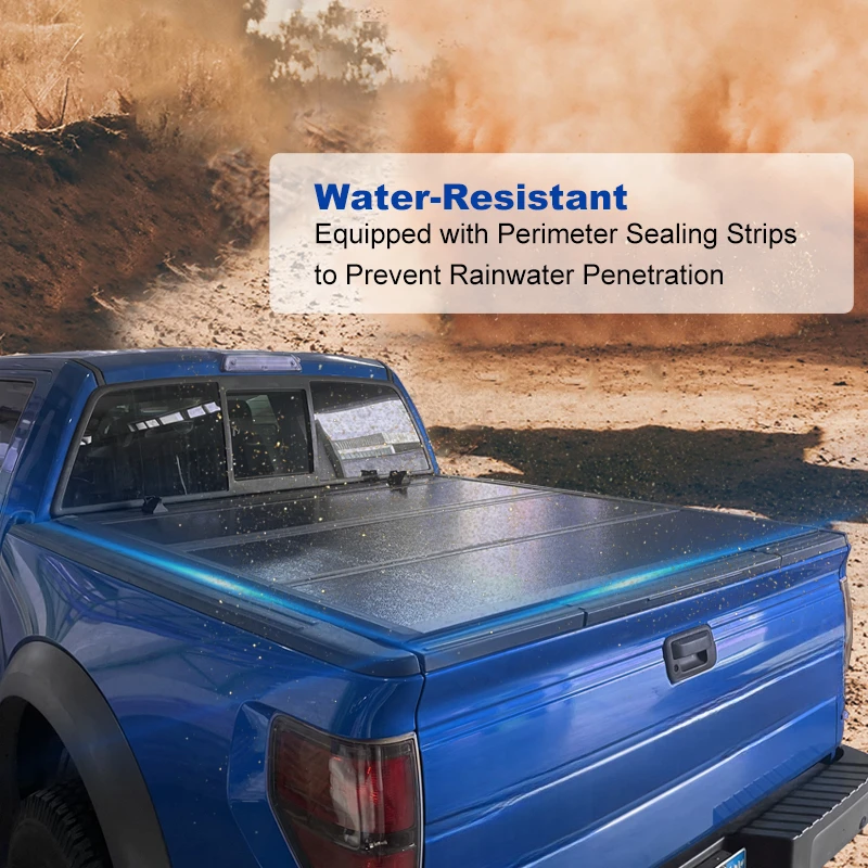 Hot Selling Hard Folding Flip Tonneau Cover Suitable For Colorado Canyon Maverick Gladiator Tundra Tacoma Pickup Truck Bed