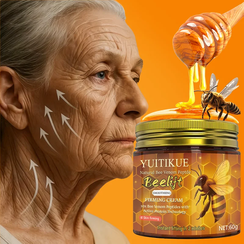 Natural Bee Venom Peptide Firming Cream with 10x Bee Venom Peptides and Active Proteins, instantly lifting within two minutes