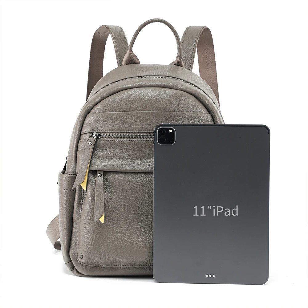 Head layer cowhide backpack for women with large capacity travel backpack simple and fashionable leather backpack for women