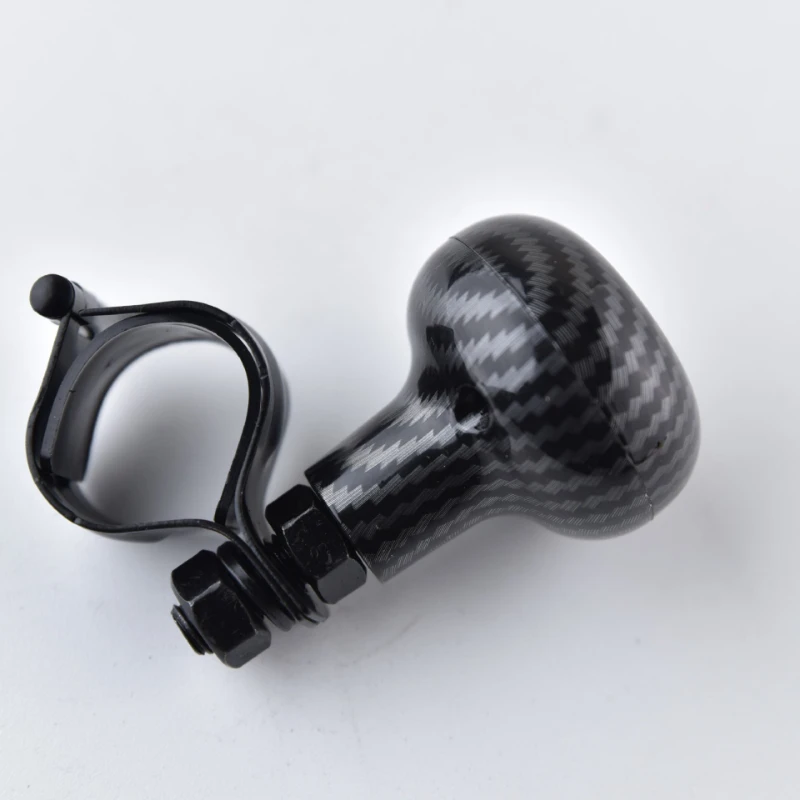 Universal Car Steering Wheel Booster Ball ABS+Metal Carbon Grain Adjustable Steering Auxiliary