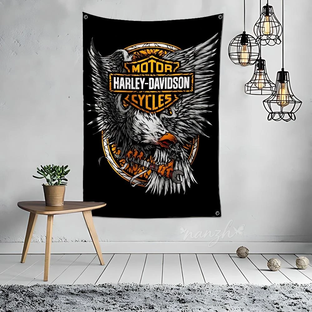 Motorcycles Logo Decorative Background Wall Coverings Posters For Harley Davidson Electra Glide Ultra Classic 1250 S PA 1250S view 2