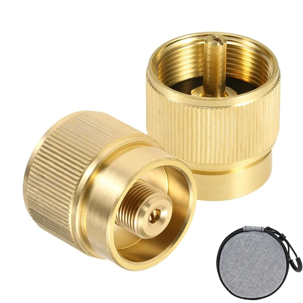

1/2Pcs Outdoor Camping Propane Adapter Gas Stove Adapter Converter Propane Valve Cylinder Canister Adapter Connector Accessories