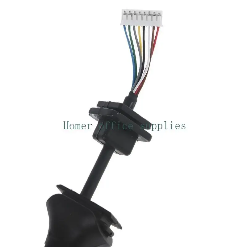 

K43B Black Replacement Sturdy Microphones Mic Cable Cord Wire for IC-F121 IC-F1721D IC-F951 IC-F9521 IC-F121S IC-F1721