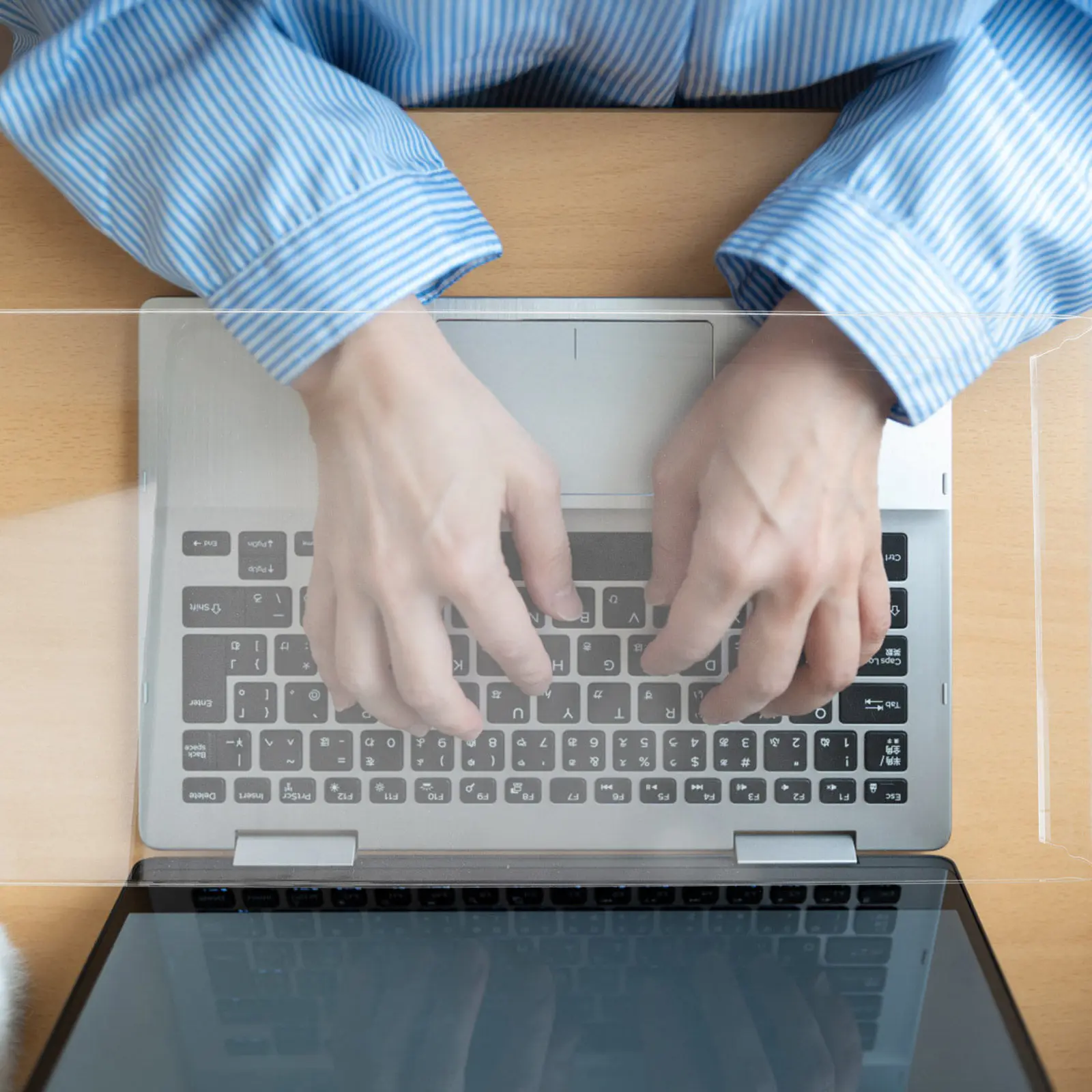 

Прозрачная акриловая защитная накладка на клавиатуру, подставка для монитора, регулируемая по высоте, для компьютера