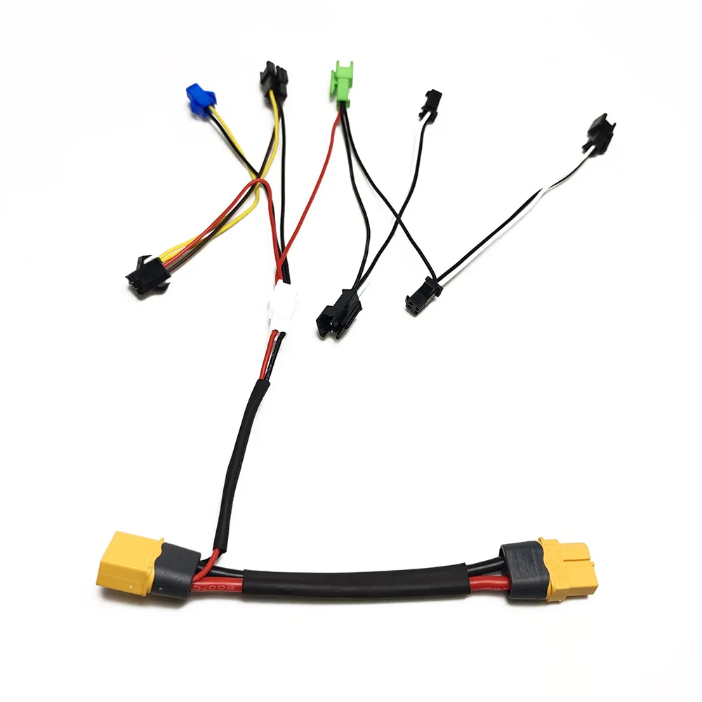 Bicycle light group transfer cable XT60 power supply to headlight cable front and rear lights brake steering