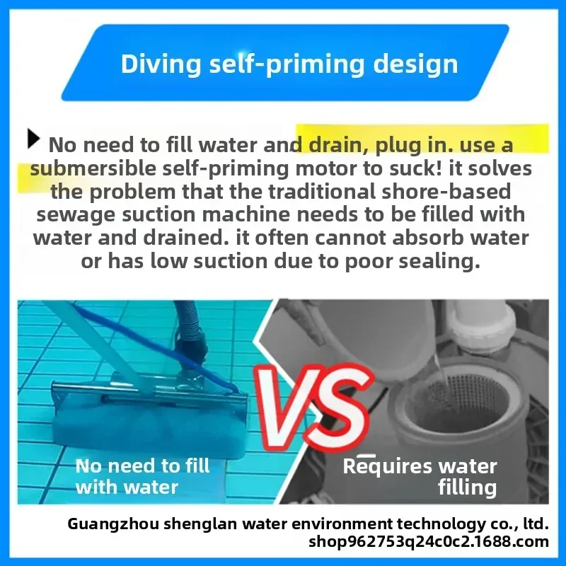 Fish pond landscape pool semi-automatic remote control pool bottom, vacuum cleaner, turtle pool cleaner