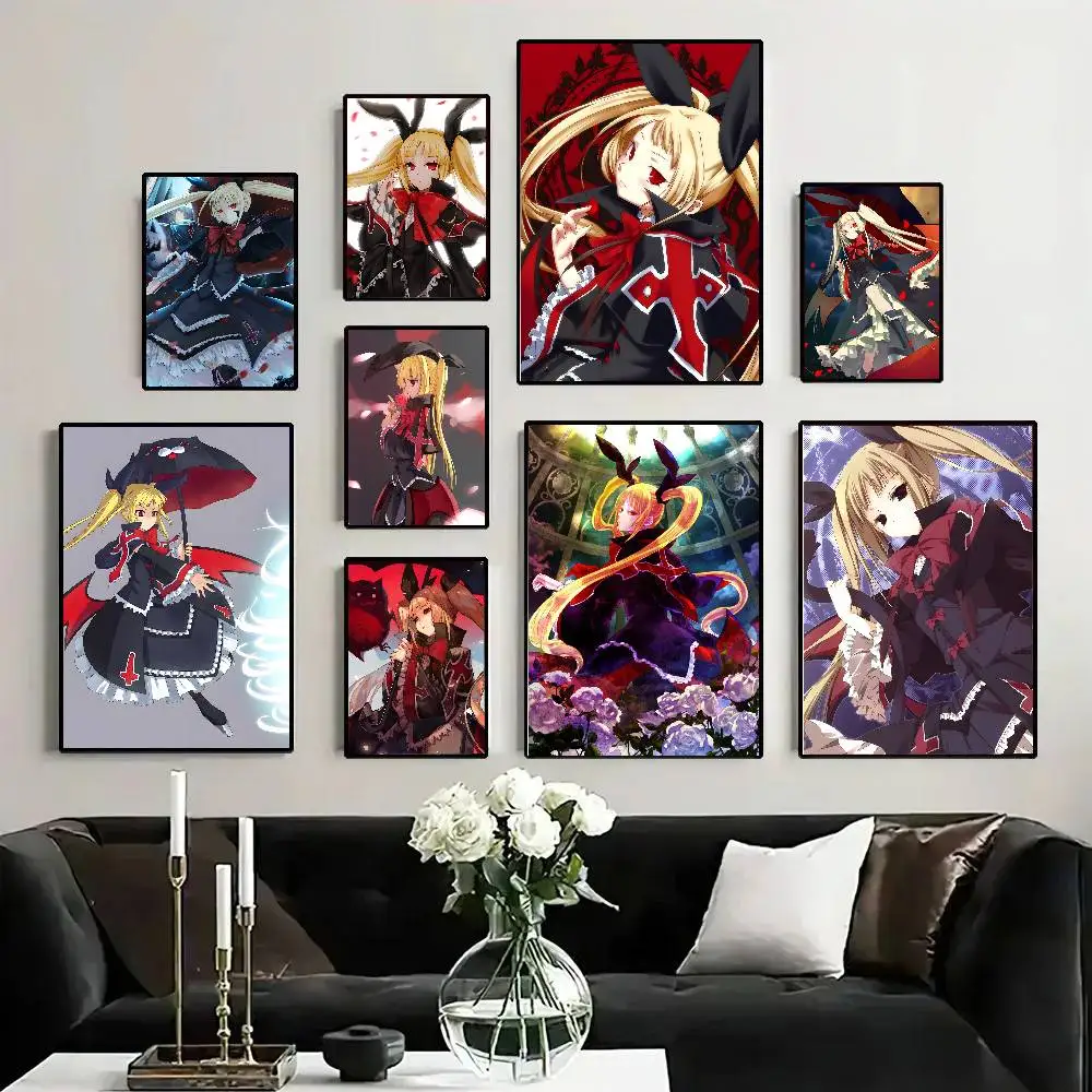 Rachel Alucard Fighting Game BlazBlue Posters Living Room Bar Cafe Quality Canvas Vintage Style Comics Painting Art Home Wall De