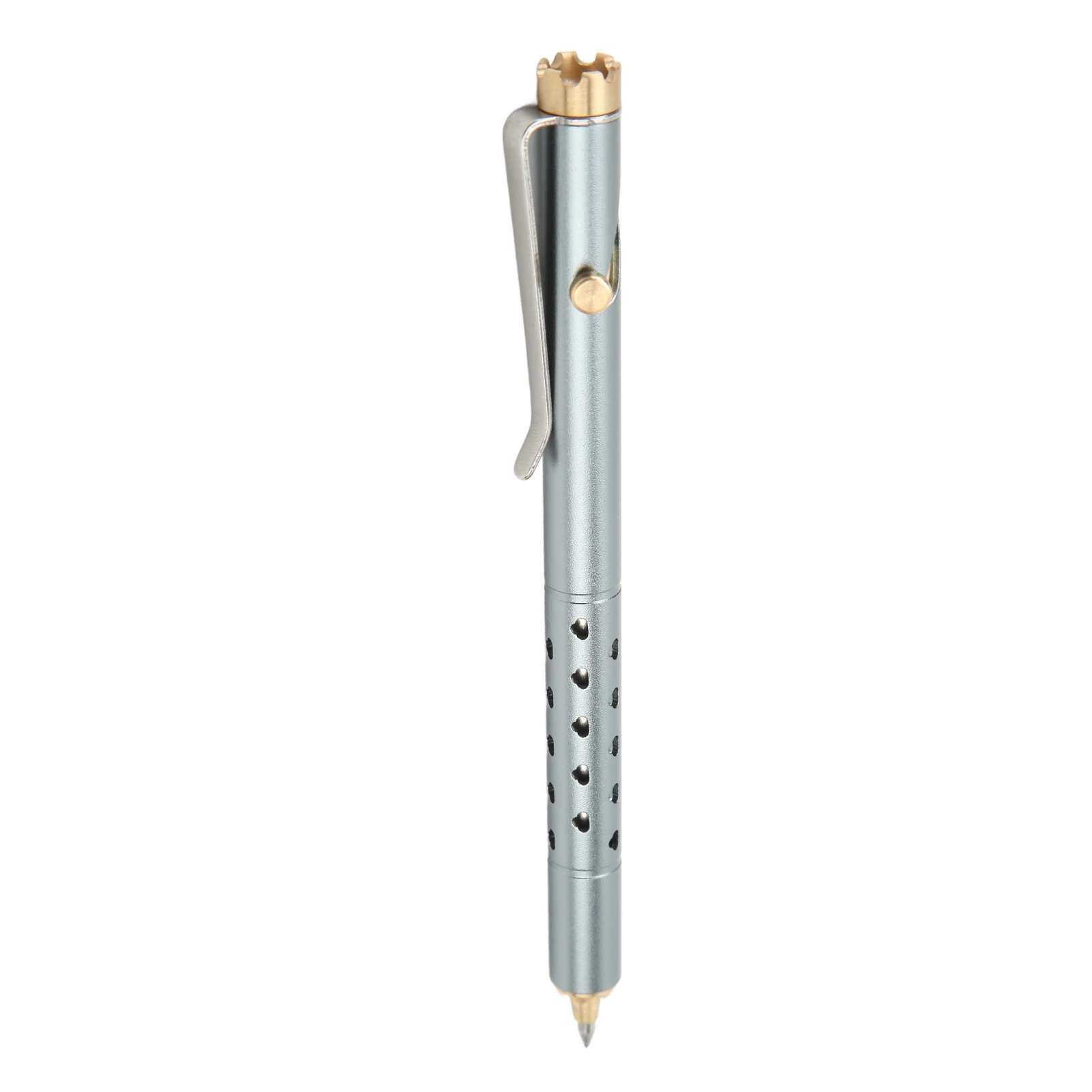 

Bolt Action Pen Aluminum Crown Solid Brass Pen Writing EDC Pocket Ballpoint for Business Signature Gifting