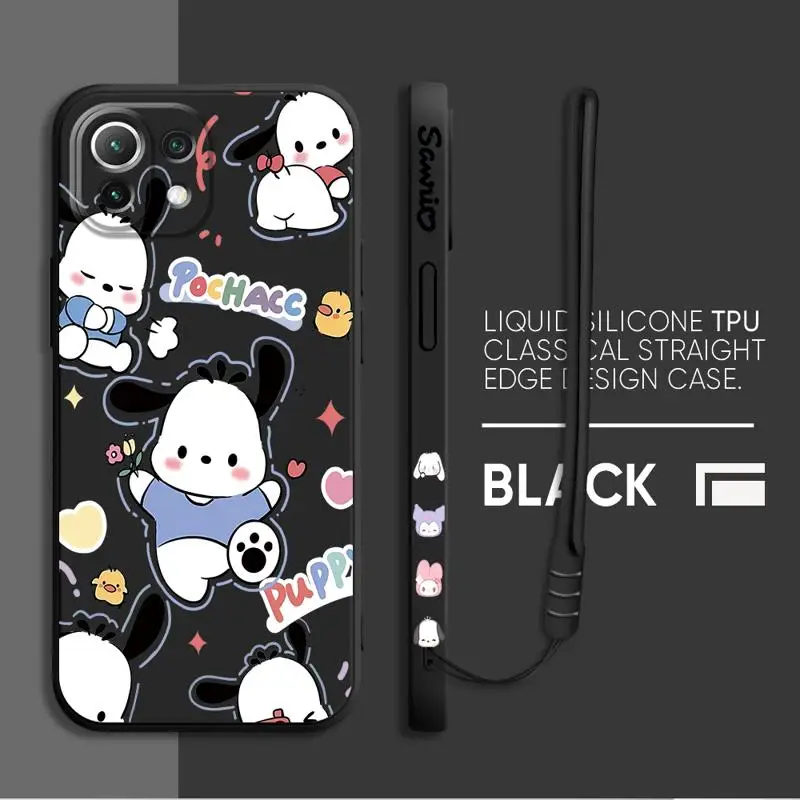 Sanrio-Bonita funda de teléfono con melodía Kuromi, carcasa suave de silicona para Xiaomi Mi 11 Lite, 5G, 10 Lite, 12, 10T, 12T, 11T Pro, 13T Pro