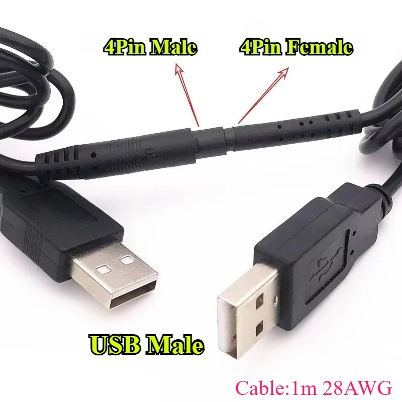 USB Data Cable To BMW 4P Male Head Female Head Car Environmental Protection Cleaning Adapter Cable Reversing Video Camera Cable