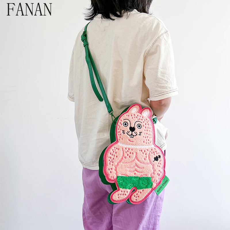 

Original Design Rabbit Kawaii Girl Bags Fashion Casual Crossbody Bag Sweet and Cute Women's Handbags 2026 New
