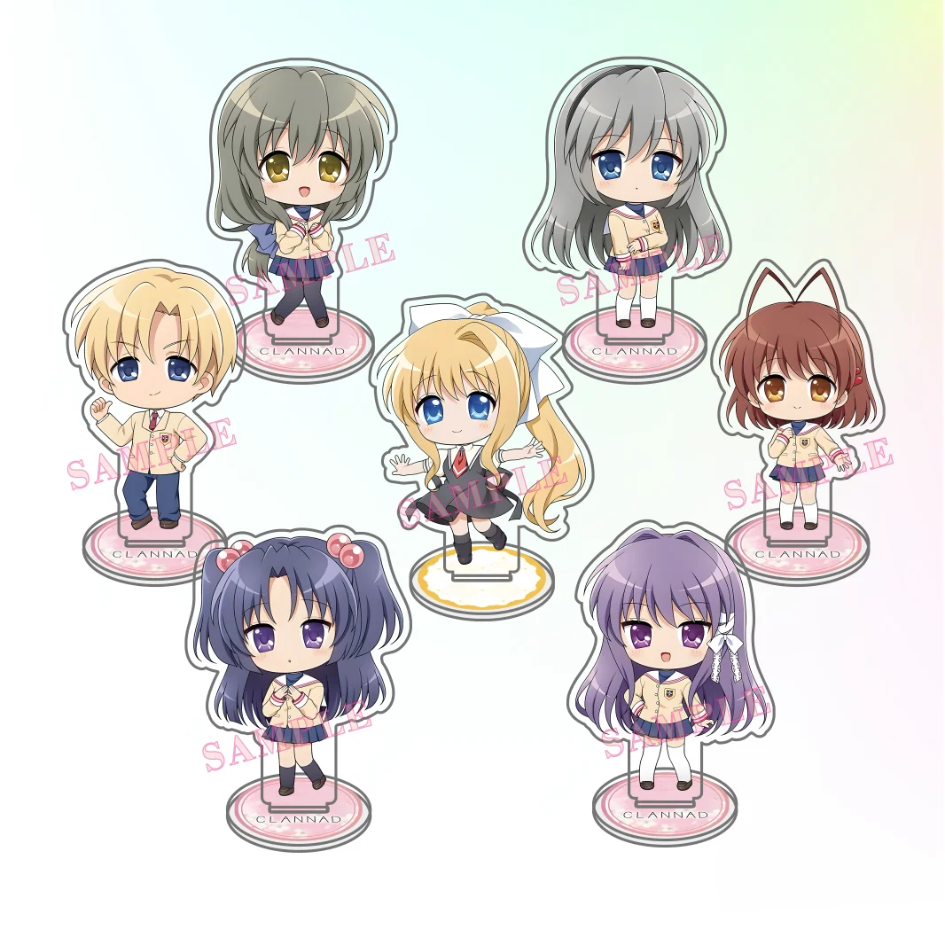 Figura de acrílico de 10 cm del festival del mundo de los juegos de anime AIR CLANNAD, modelo decorativo para escritorio, llavero, regalo para amigos