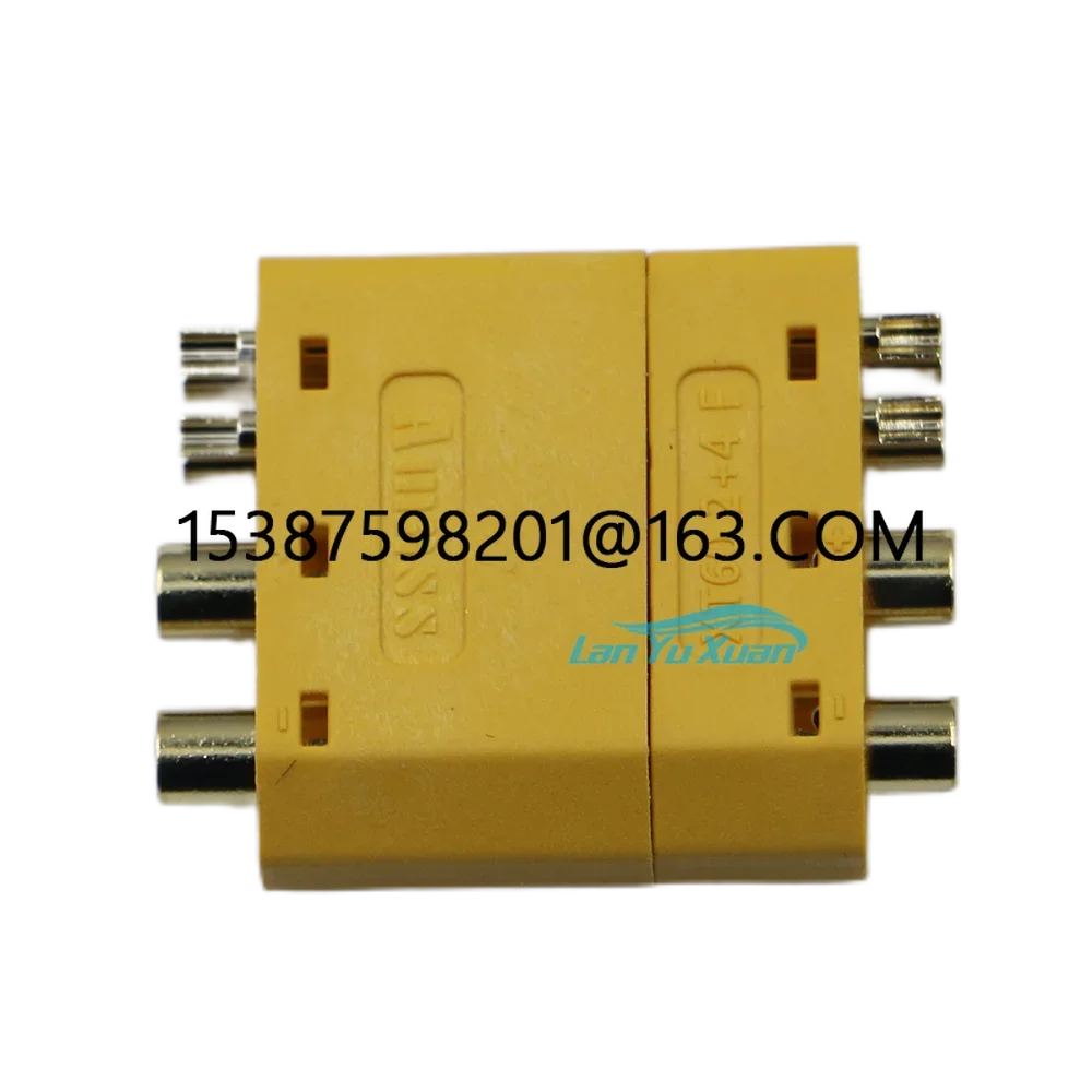 XT60 2 + 4 Conector Plug com Sinal Pin, Shell Fio De Solda, AMASS DIY Modelo Peças, 3 Par