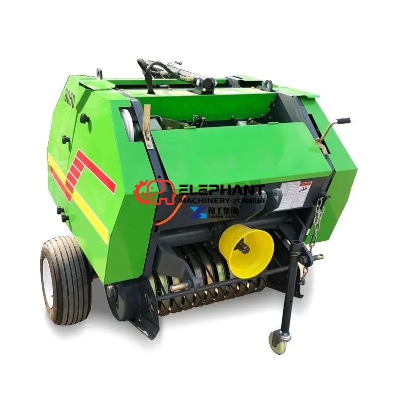 Hot Sale Mini Small Round Tractor Mounted Pto Driven Hay Baler Provided 3 Points Linkage Hay Baler
