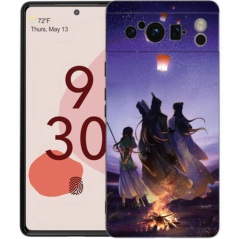 حافظة هاتف لهاتف جوجل بيكسل 9 8 7 6 9A 8A 7A 6A Pro 10 9 Pro XL حافظة ناعمة من البولي يوريثان مقاومة للصدمات Capas Mo Dao Zu Shi MDZS أنيمي