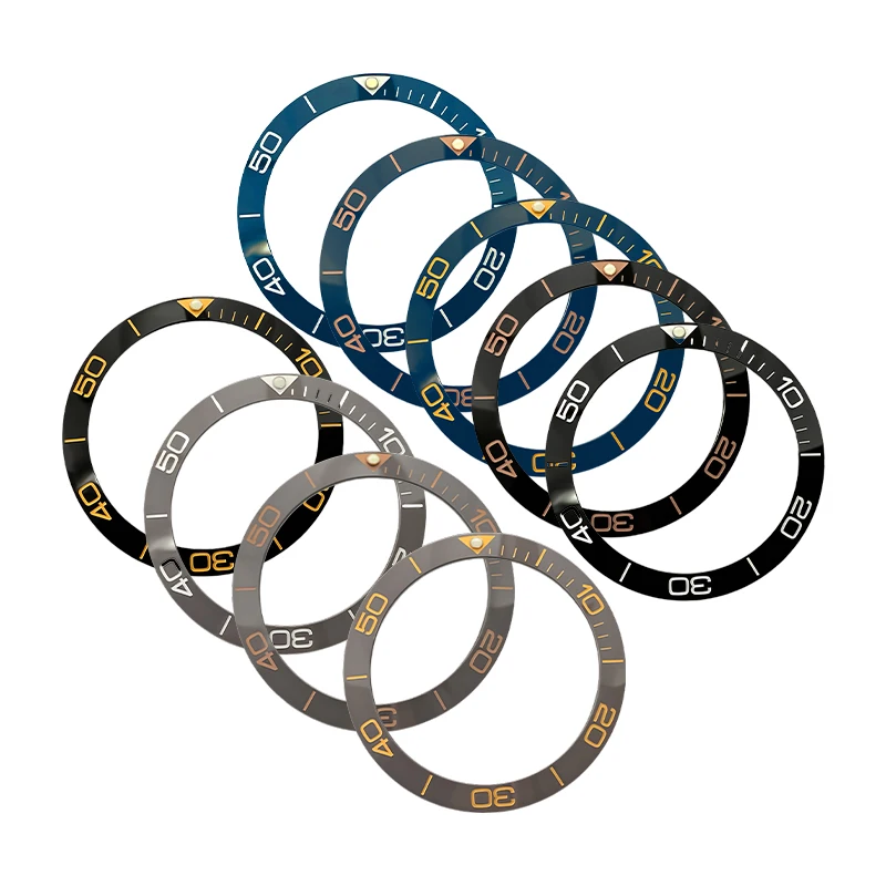 하이 퀄리티 곡선 세라믹 베젤 인서트, SUB SKX007 SKX009 SRPD에 적합, 남성용 다이버 케이스, 베젤 인서트 링 교체, 38mm x 30.6mm