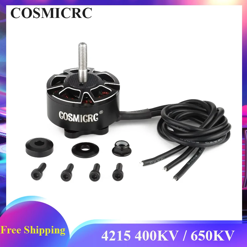 

Бесколлекторный двигатель COSMICRC RC 4215 4215 400KV 650KV для 13-дюймовых FPV-дронов (дальний радиус действия / кинематический / синелифтер), запчасть для FPV-моторов