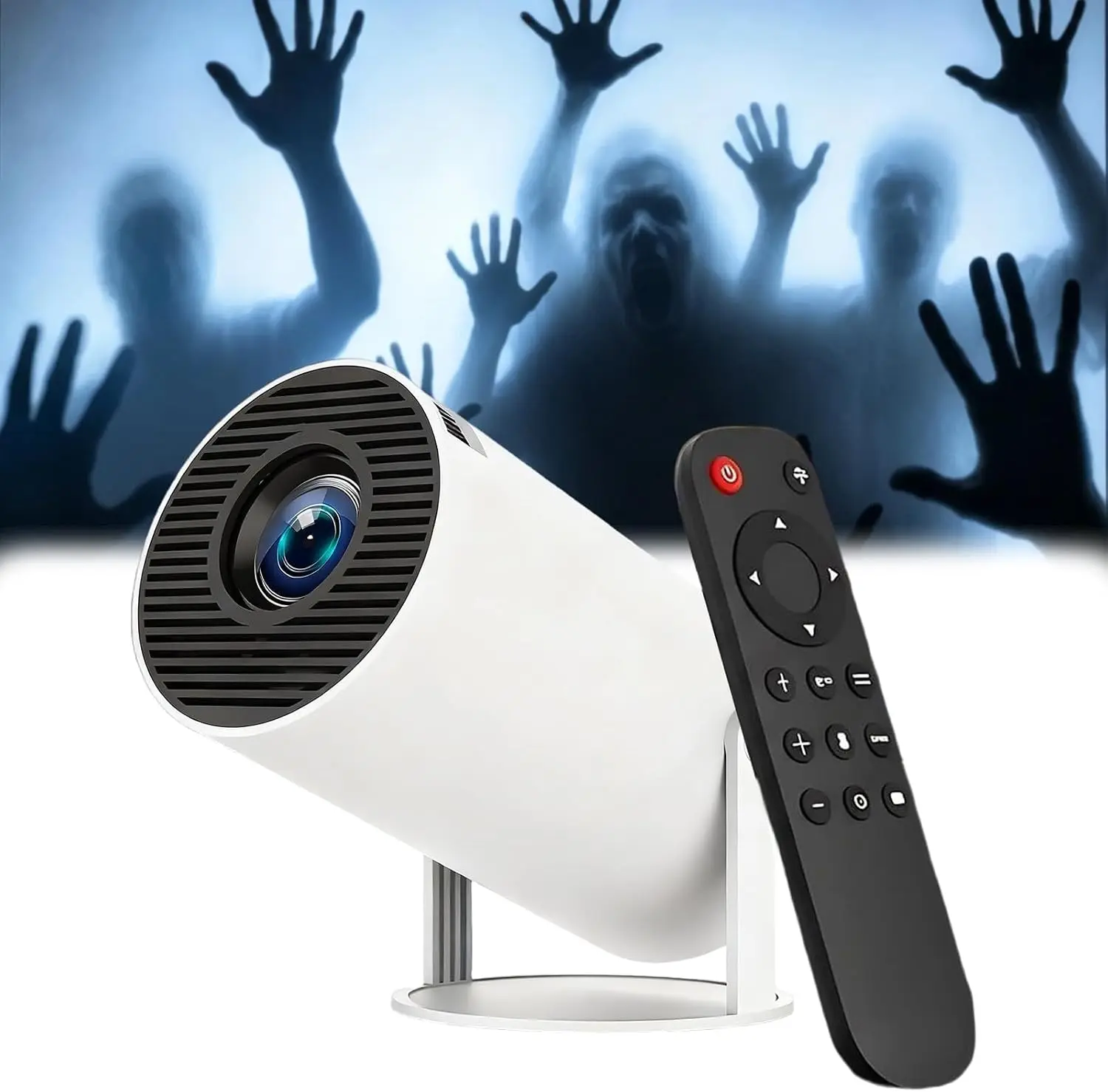Scare Cast Projector, Fantasy Projector - Smart Halloween Window Movie Projector with Dual WiFi ，Outdoor Horror Display