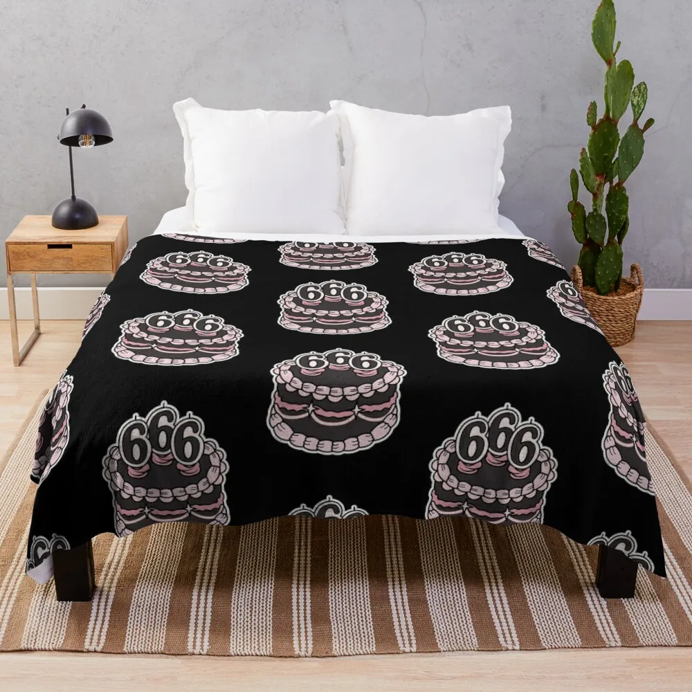 

666 Throw Blanket bed plaid Retros Thermal Bed linens Blankets