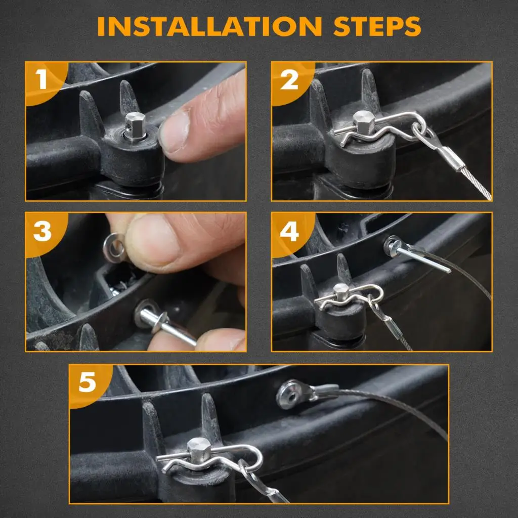 NICECNC Kupplungsdeckel-Pin-Kit, einfacher Schnellverschluss-Riementriegel, UTV für Can-Am Maverick X3 2017–2021, Max Turbo RR 900 HO – Detail 6